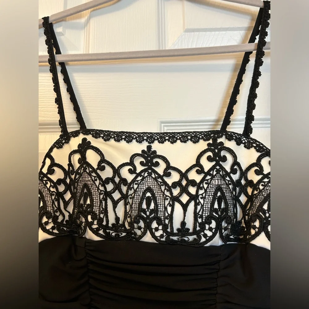 Vintage Jessica McClintock Ruched Dress - Picture 8 of 11